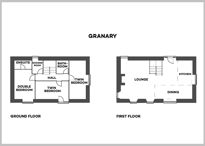 Granary Cottage Floorplan at Tredethick