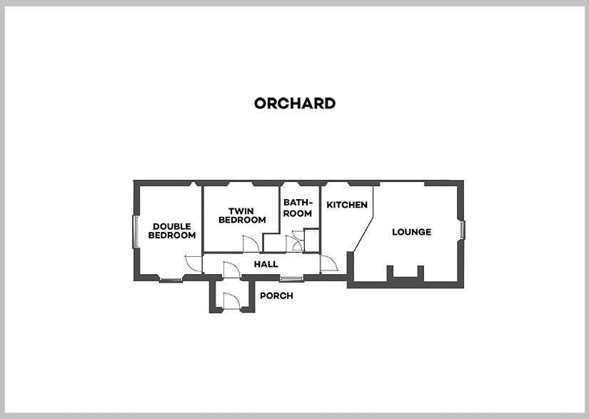 Orchard Cottage Floorplan at Tredethick